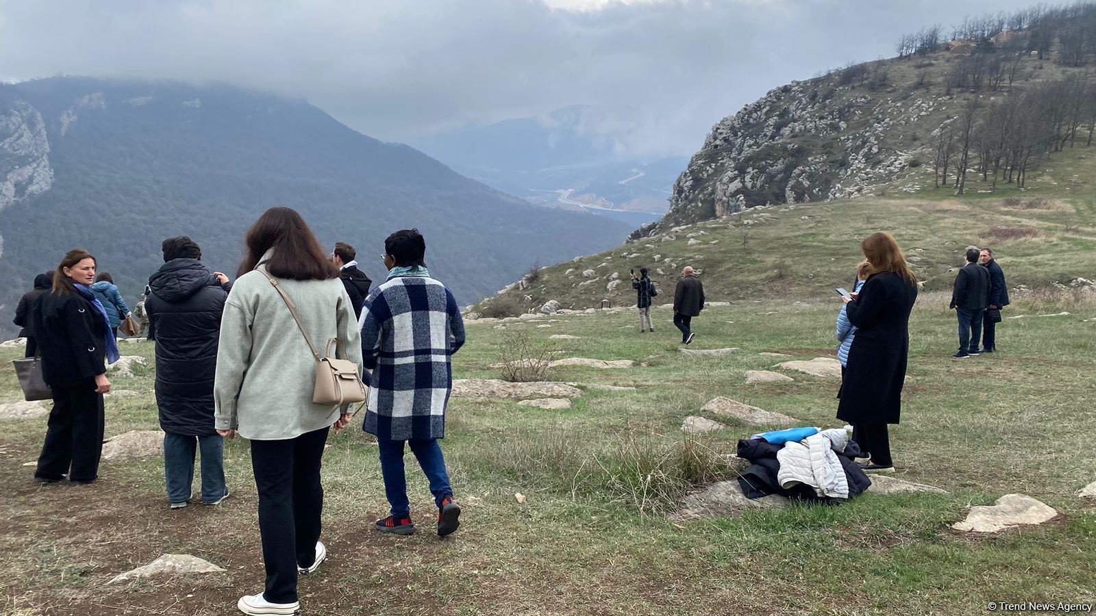 Participants of meeting of TURKSOY for UNESCO visit Jidir Duzu in Shusha (PHOTO)