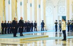 Official welcome ceremony held for President Ilham Aliyev in Astana (PHOTO/VIDEO)