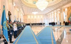Official welcome ceremony held for President Ilham Aliyev in Astana (PHOTO/VIDEO)