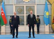 Official welcome ceremony held for President Ilham Aliyev in Astana (PHOTO/VIDEO)