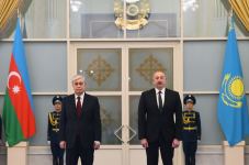 Official welcome ceremony held for President Ilham Aliyev in Astana (PHOTO/VIDEO)