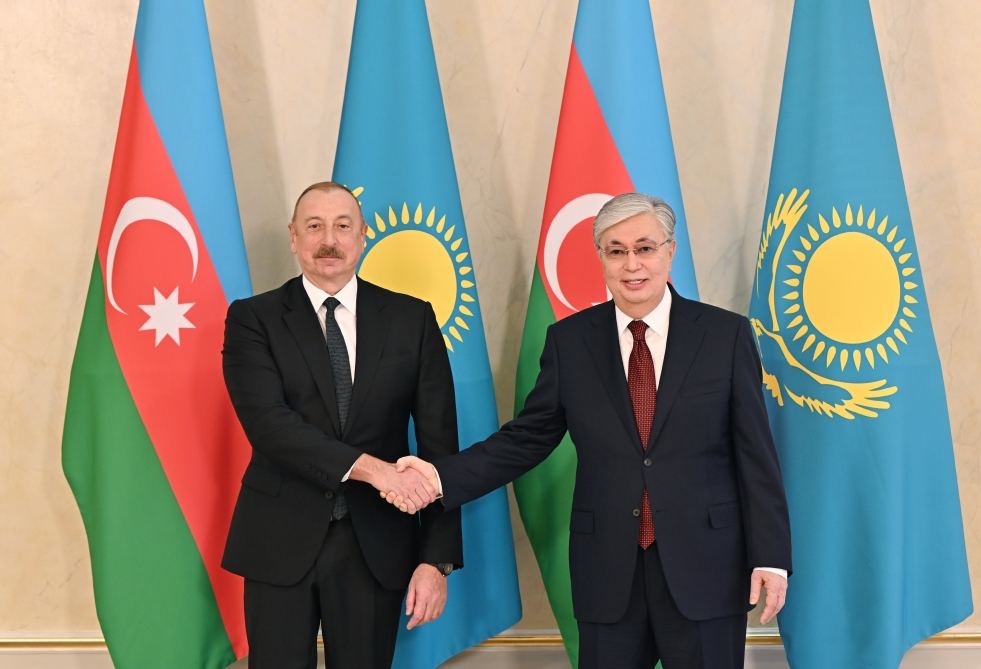 Official welcome ceremony held for President Ilham Aliyev in Astana (PHOTO/VIDEO)