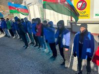 Peaceful protest of Azerbaijani eco-activists continues on Lachin-Khankendi road (PHOTO)