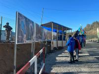 Peaceful protest of Azerbaijani eco-activists continues on Lachin-Khankendi road (PHOTO)