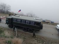 Russian peacekeepers' vehicles move freely along Azerbaijani Lachin-Khankendi road (PHOTO)