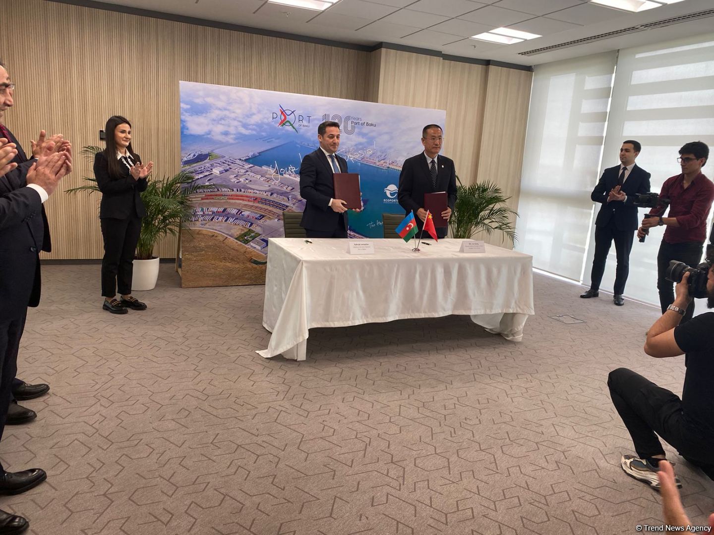 Port of Baku, Chinese port of Qingdao sign MoU (PHOTO)