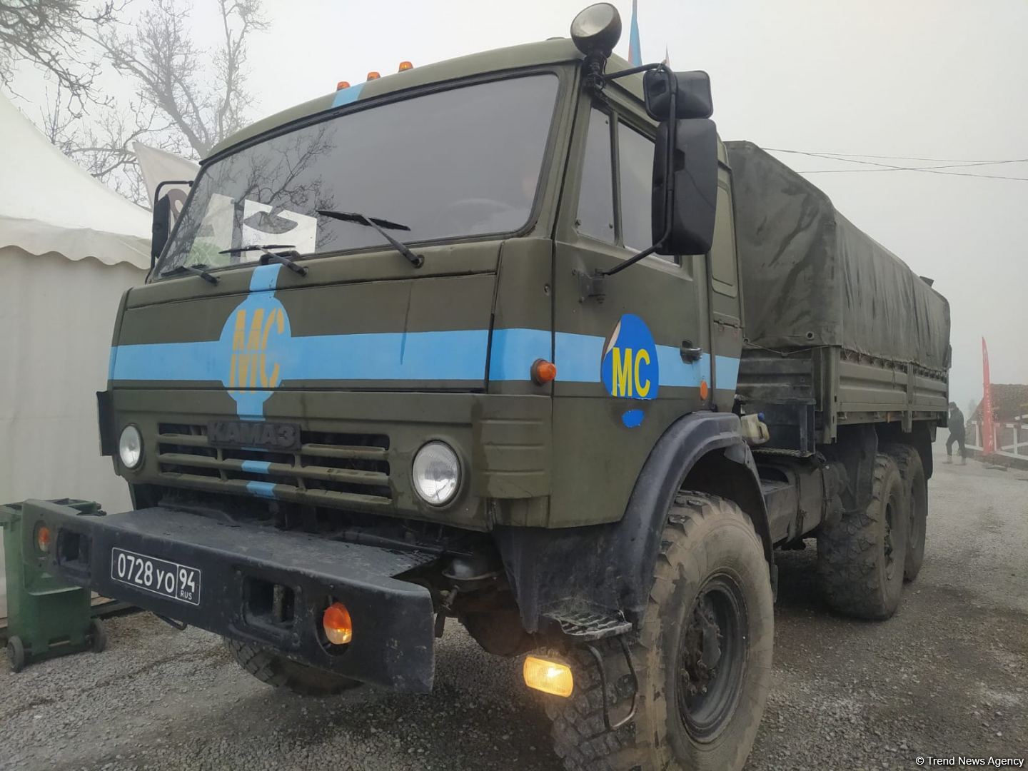 Russian peacekeepers' vehicles move freely along Azerbaijani Lachin-Khankendi road (PHOTO)