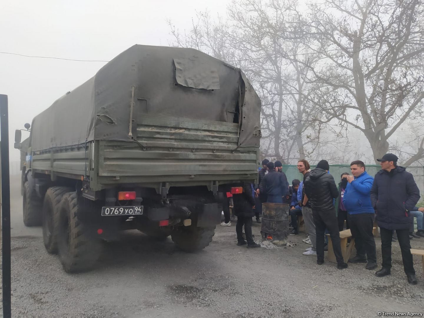 Russian peacekeepers' vehicles move freely along Azerbaijani Lachin-Khankendi road (PHOTO)