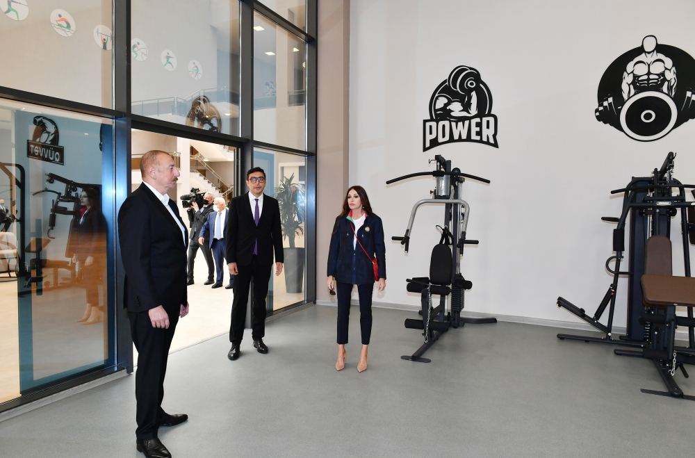 President Ilham Aliyev, First Lady Mehriban Aliyeva attend inauguration of Neftchala Olympic Sports Complex (PHOTO/VIDEO)