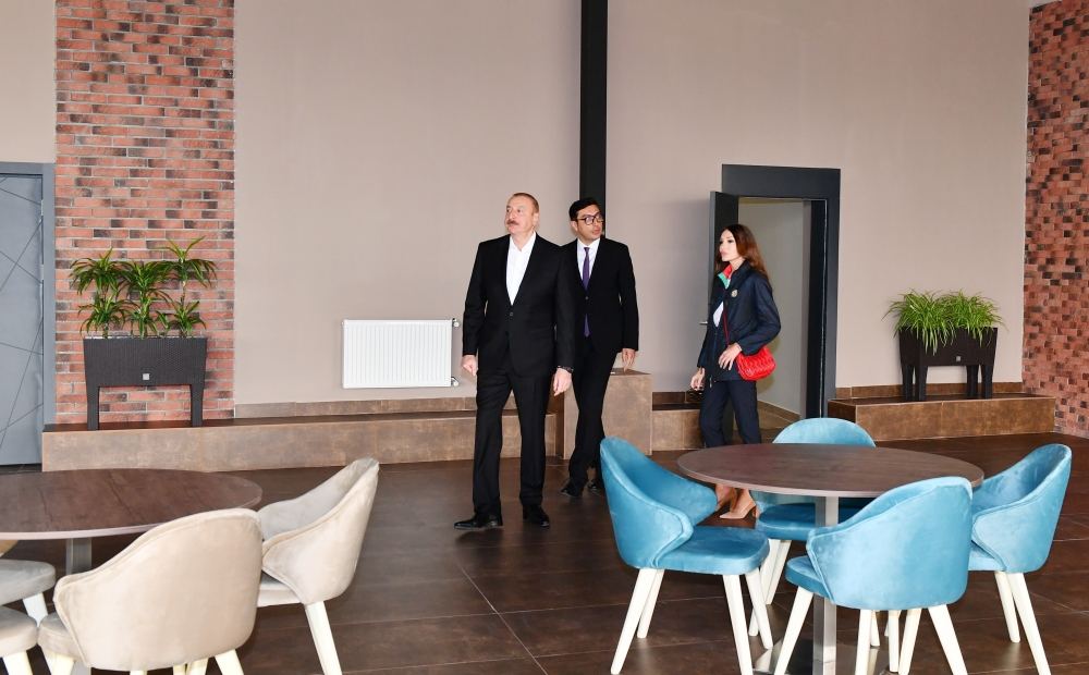 President Ilham Aliyev, First Lady Mehriban Aliyeva attend inauguration of Neftchala Olympic Sports Complex (PHOTO/VIDEO)