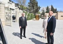 President Ilham Aliyev, First Lady Mehriban Aliyeva attend opening of Juma Mosque in Narimanov district (PHOTO)
