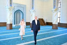 President Ilham Aliyev, First Lady Mehriban Aliyeva attend opening of Juma Mosque in Narimanov district (PHOTO)