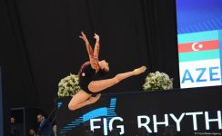 Best moments of first day of FIG World Cup in Rhythmic Gymnastics in Baku