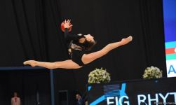 Best moments of first day of FIG World Cup in Rhythmic Gymnastics in Baku