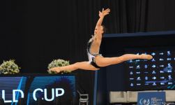 Best moments of first day of FIG World Cup in Rhythmic Gymnastics in Baku