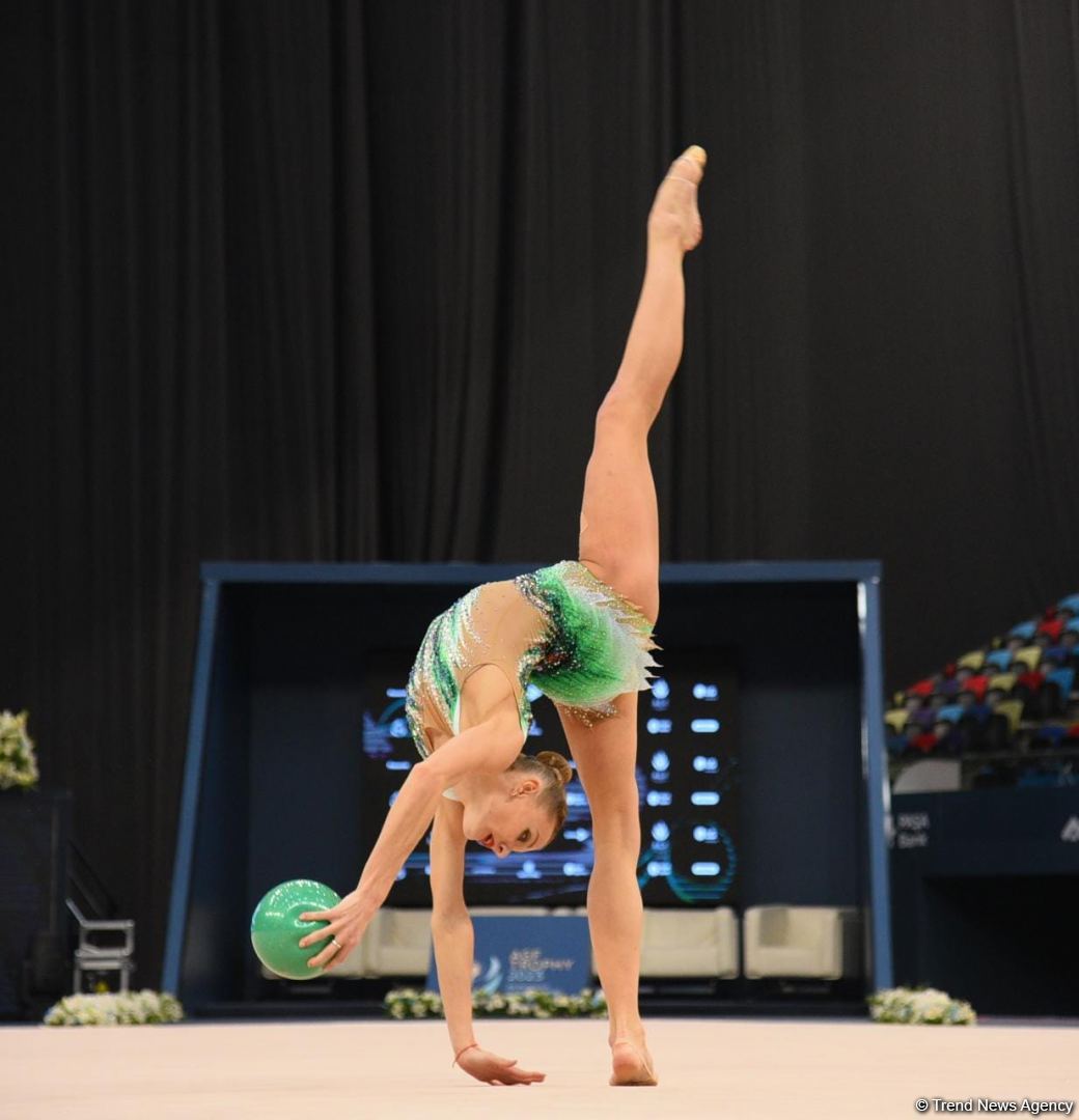 Best moments of first day of FIG World Cup in Rhythmic Gymnastics in Baku