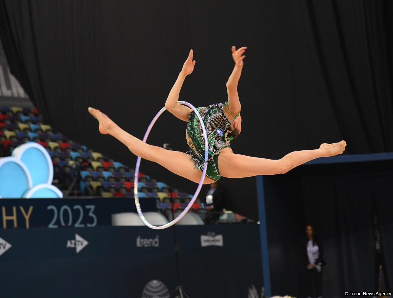 Best moments of first day of FIG World Cup in Rhythmic Gymnastics in Baku