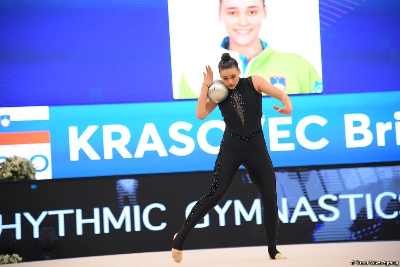 Best moments of first day of FIG World Cup in Rhythmic Gymnastics in Baku