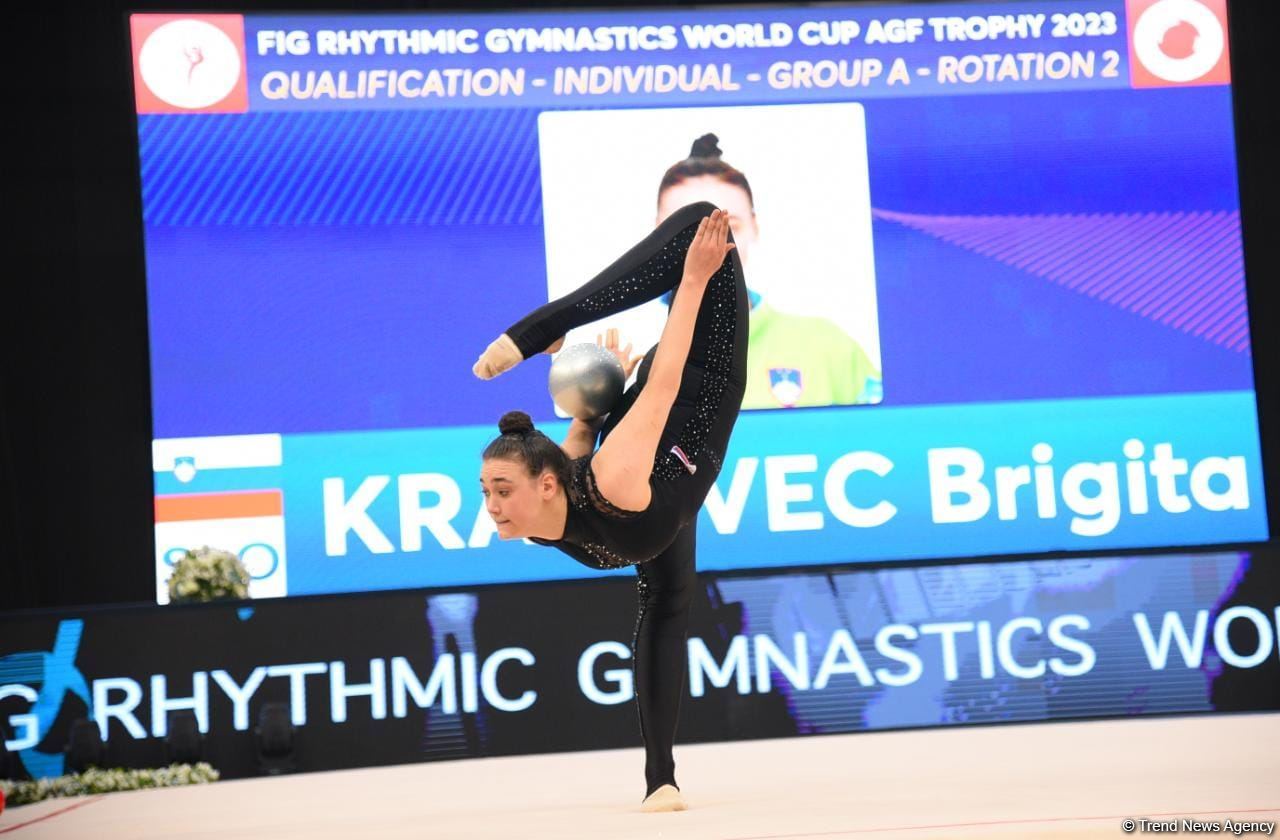 Best moments of first day of FIG World Cup in Rhythmic Gymnastics in Baku