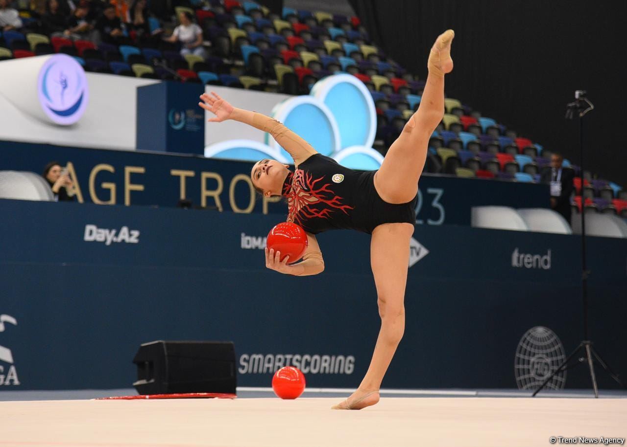 Best moments of first day of FIG World Cup in Rhythmic Gymnastics in Baku