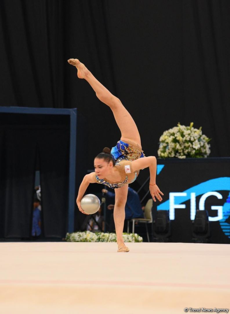 Best moments of first day of FIG World Cup in Rhythmic Gymnastics in Baku