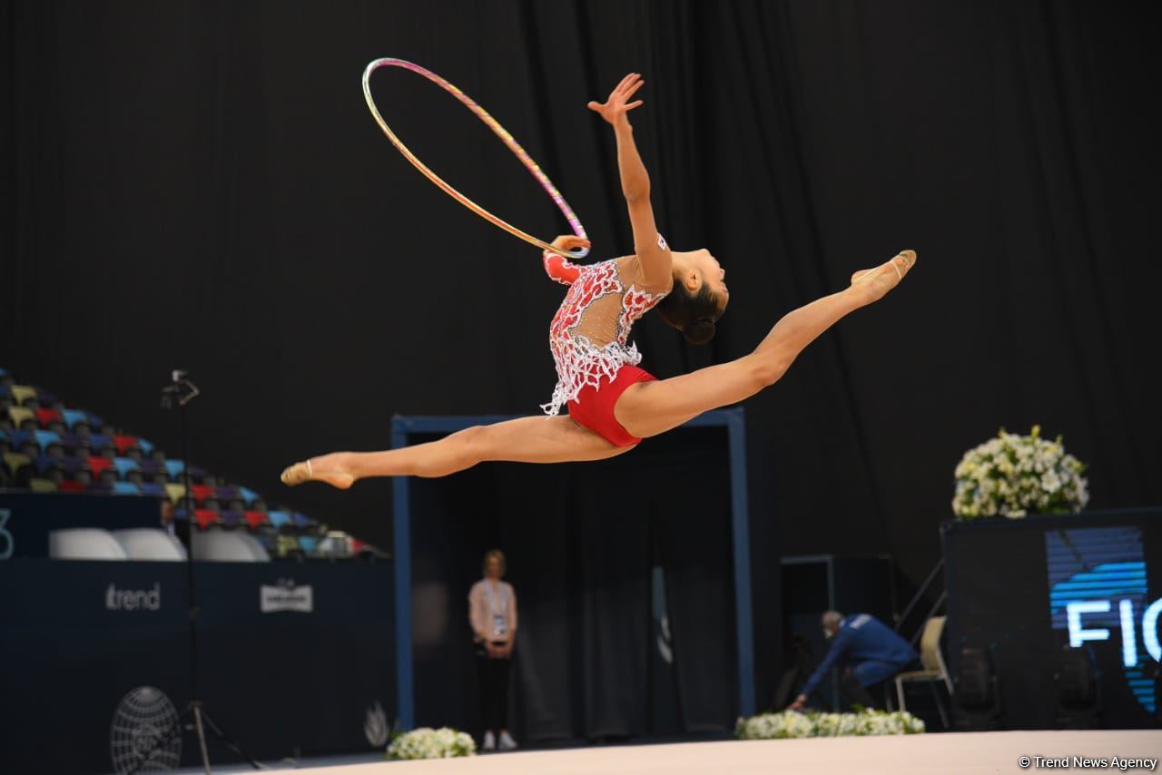 Best moments of first day of FIG World Cup in Rhythmic Gymnastics in Baku