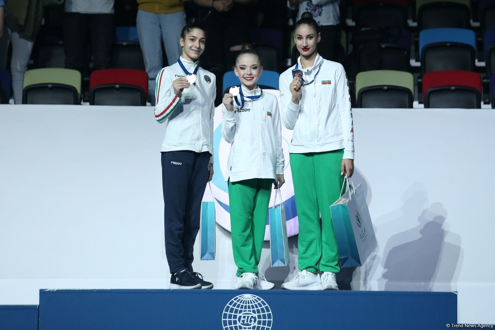 Baku hosts award ceremony for FIG World Cup winners in rhythmic gymnastics (PHOTO)