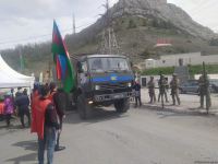 Russian peacekeepers' vehicles move freely along Azerbaijani Lachin-Khankendi road (PHOTO)
