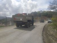 Russian peacekeepers' vehicles move freely along Azerbaijani Lachin-Khankendi road (PHOTO)
