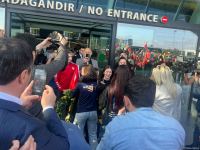 Turkish athletes who won 2023 European Weightlifting  Championship in Yerevan arrive in Baku (PHOTO)