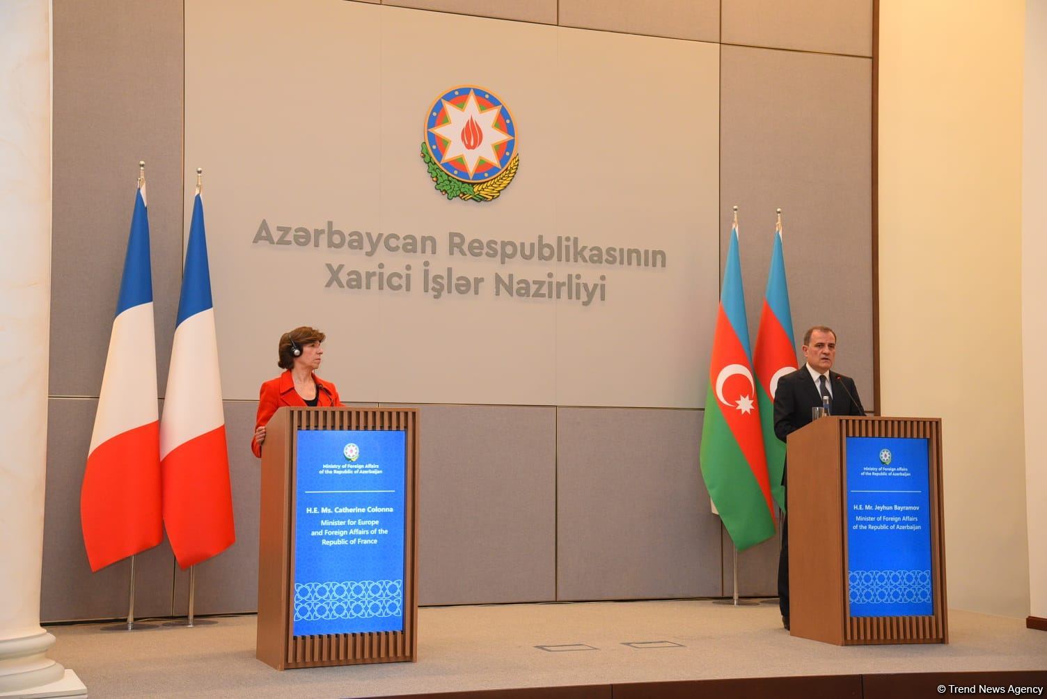 FMs of Azerbaijan, France discuss situation in Lachin-Khankendi road
