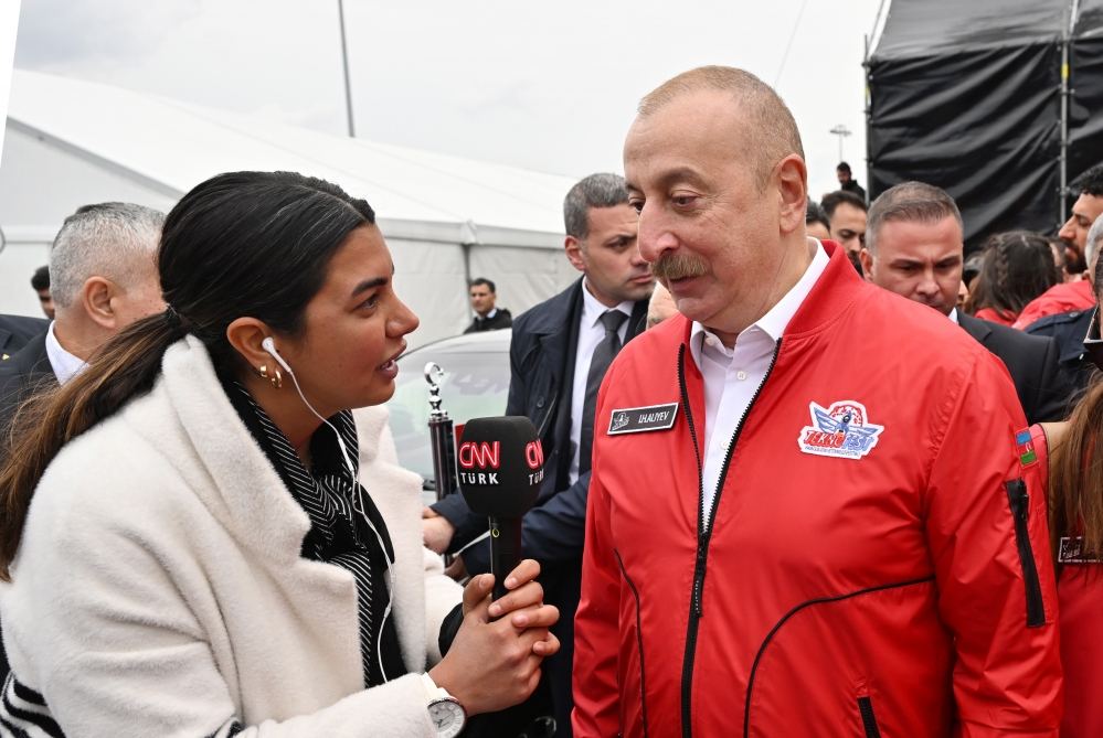 President Ilham Aliyev, President Recep Tayyip Erdogan answer questions of CNN Türk reporter (PHOTO/VIDEO)