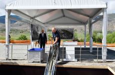 President Ilham Aliyev lays foundation for administrative building in Gubadli (PHOTO/VIDEO)