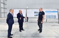 President Ilham Aliyev gets acquainted with construction of Auto Leasing Azerbaijan LLC in Araz Valley Economic Zone Industrial Park (PHOTO/VIDEO)