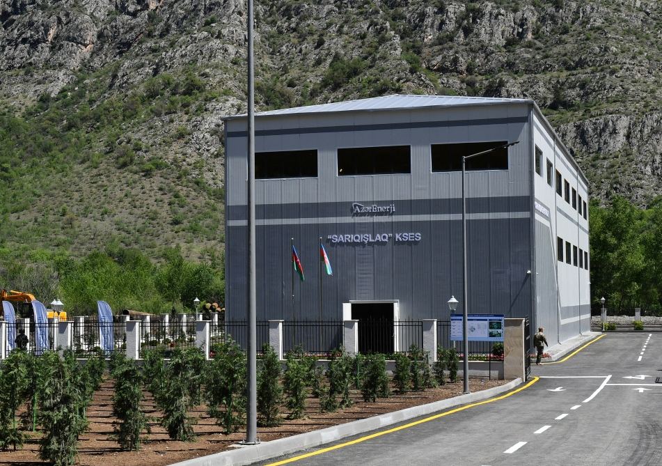 President Ilham Aliyev gets acquainted with construction work at Sarigishlag hydroelectric power station in Zangilan (PHOTO/VIDEO)