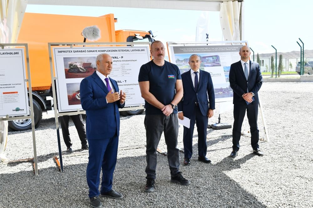 President Ilham Aliyev gets acquainted with construction of Auto Leasing Azerbaijan LLC in Araz Valley Economic Zone Industrial Park (PHOTO/VIDEO)