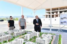 President Ilham Aliyev, First Lady Mehriban Aliyeva get acquainted with construction work in residential complex in Fuzuli (PHOTO/VIDEO)