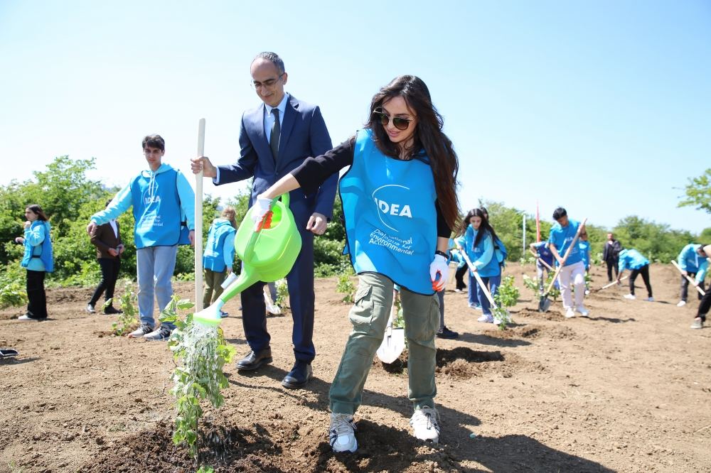 VP of Heydar Aliyev Foundation Leyla Aliyeva takes part in environmental events dedicated to 100th anniversary of Great Leader Heydar Aliyev (PHOTO)