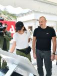 President Ilham Aliyev, First Lady Mehriban Aliyeva attend inauguration of Zarislichay pumping station in Dashalti village (PHOTO/VIDEO)