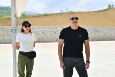President Ilham Aliyev, First Lady Mehriban Aliyeva examine work done on Ahmadbayli-Fuzuli-Shusha highway (PHOTO/VIDEO)