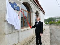 President Ilham Aliyev, First Lady Mehriban Aliyeva attend inauguration of signs at intersection of Khurshidbanu Natavan, Zafar, Garabagh and Khan Shushinski streets in Shusha (PHOTO/VIDEO)