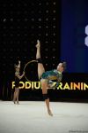 Podium training of participants of 39th European Championships in Rhythmic Gymnastics taking place in Baku (PHOTO)