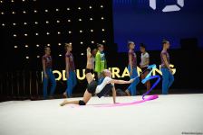Podium training of participants of 39th European Championships in Rhythmic Gymnastics taking place in Baku (PHOTO)