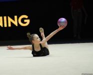 Podium training of participants of 39th European Championships in Rhythmic Gymnastics taking place in Baku (PHOTO)