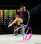 Podium training of participants of 39th European Championships in Rhythmic Gymnastics taking place in Baku (PHOTO)