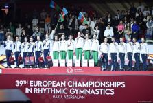 Baku hosts awarding ceremony for Rhythmic Gymnastics European Championship winners among juniors (PHOTO)
