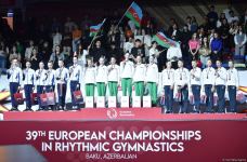Baku hosts awarding ceremony for Rhythmic Gymnastics European Championship winners among juniors (PHOTO)