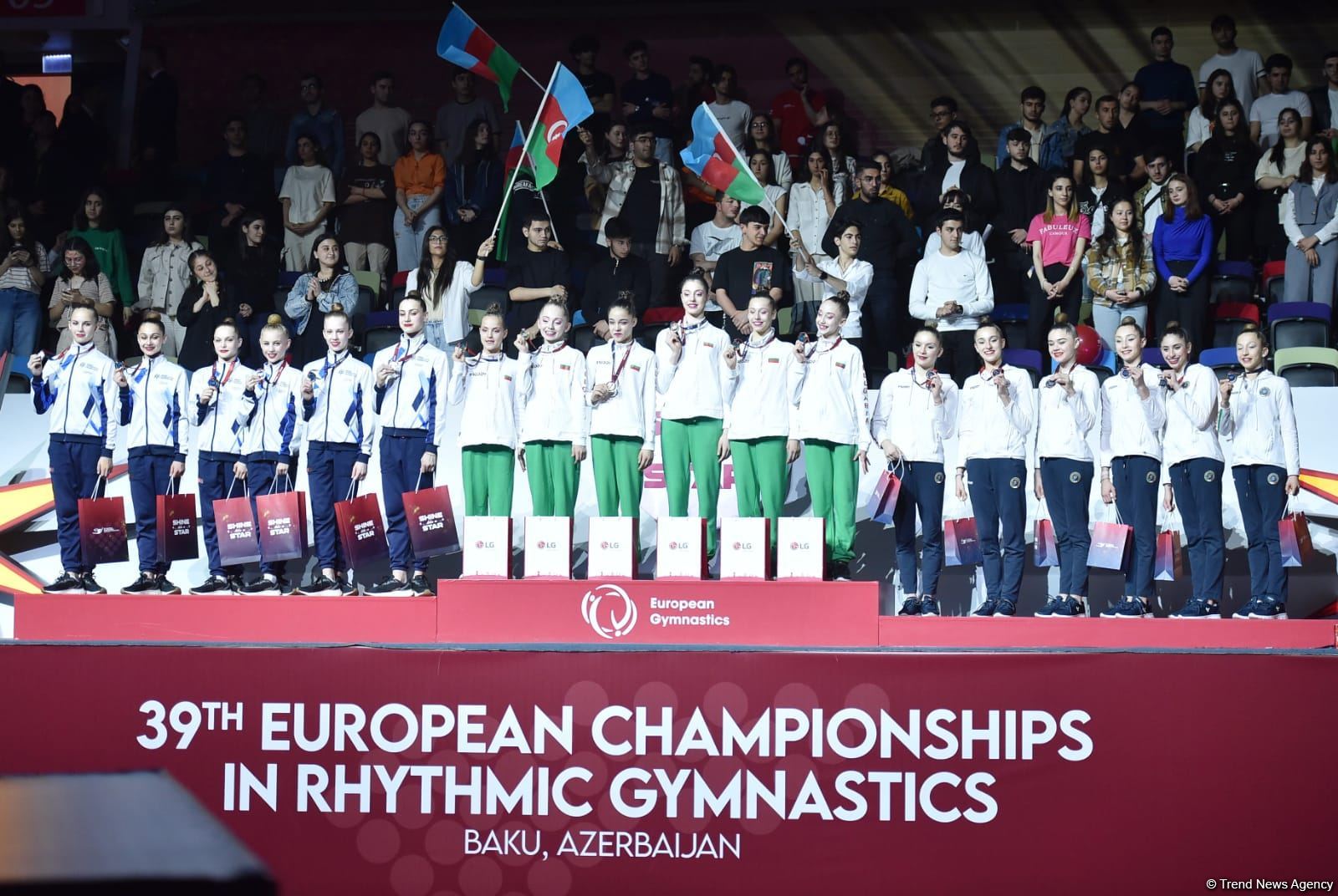 Baku hosts awarding ceremony for Rhythmic Gymnastics European Championship winners among juniors (PHOTO)