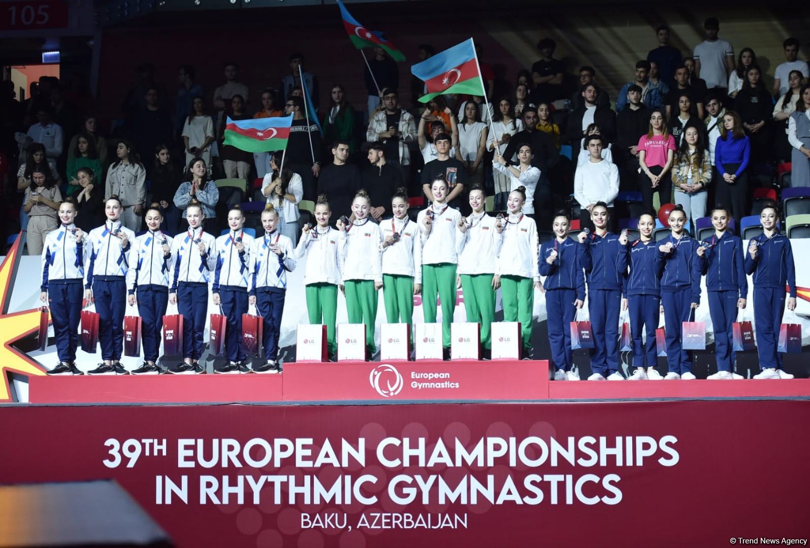 Baku hosts awarding ceremony for Rhythmic Gymnastics European Championship winners among juniors (PHOTO)