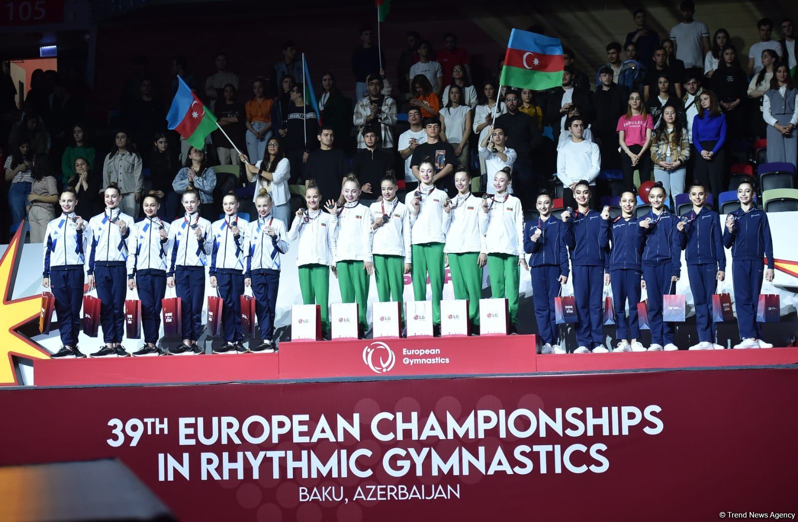 Baku hosts awarding ceremony for Rhythmic Gymnastics European Championship winners among juniors (PHOTO)